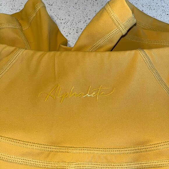 Alphalete XS/S Pulse Surge Shorts in Exotic Yellow - Picture 6 of 11